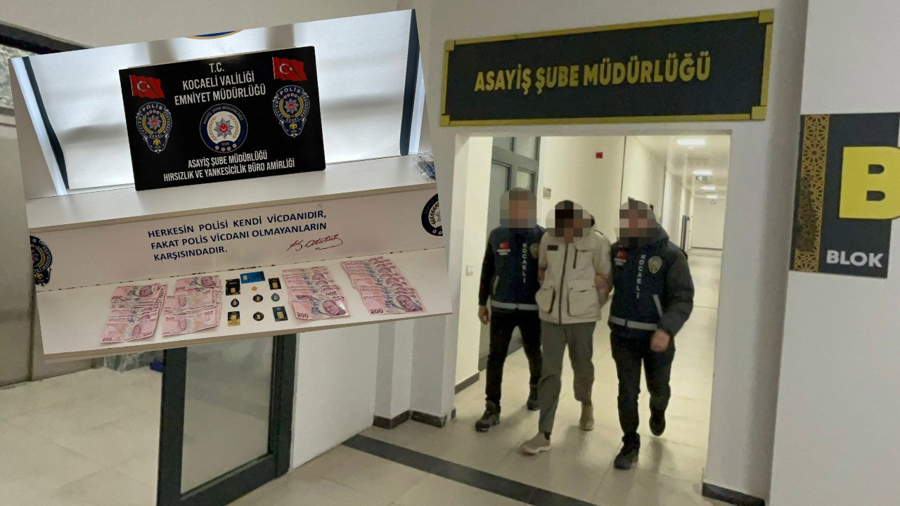 İçinde altın bulunan çelik kasayı çaldı, evinde yakaladı