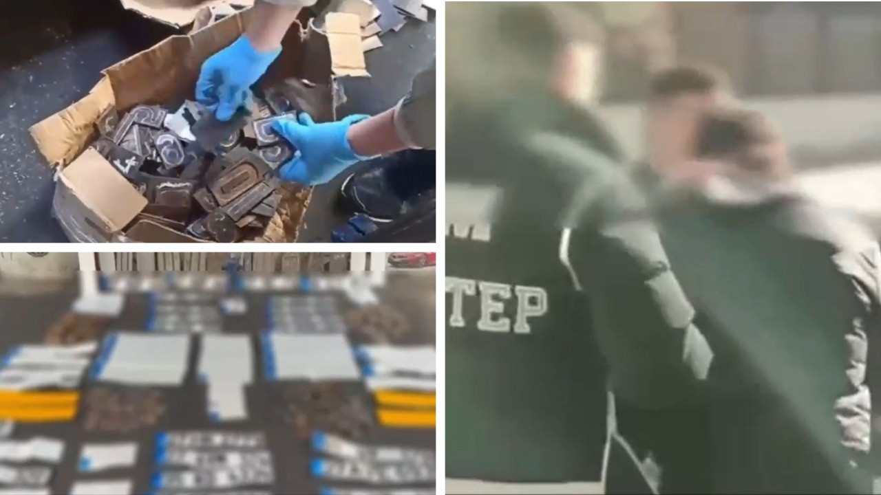 Sahte plaka üretimi suçüstü yakalandı