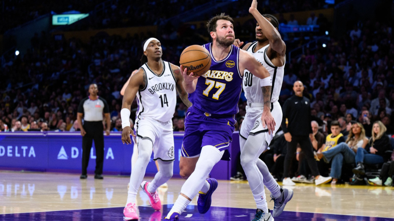 Doncic'ten 41 sayılık şov: Lakers, Nets'i farklı geçti