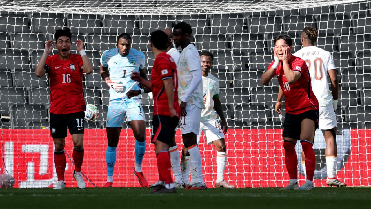 Süper Lig'in yıldızları 4 golün atıldığı Güney Kore-Fildişi maçında sahne aldı