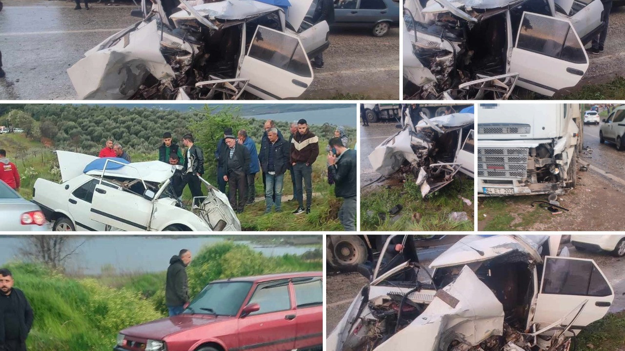 Manisa'da feci kaza: 1’i ağır 3 yaralı