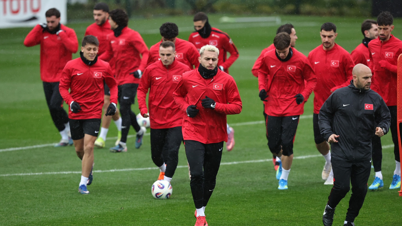 A Milli Takım, Kosova'ya hazır: Yağmur altında çalışma