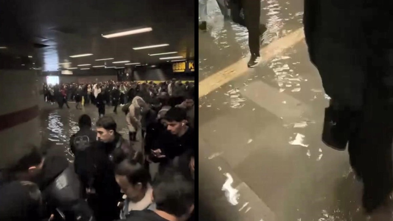 Mecidiyeköy'de alt geçidi su bastı