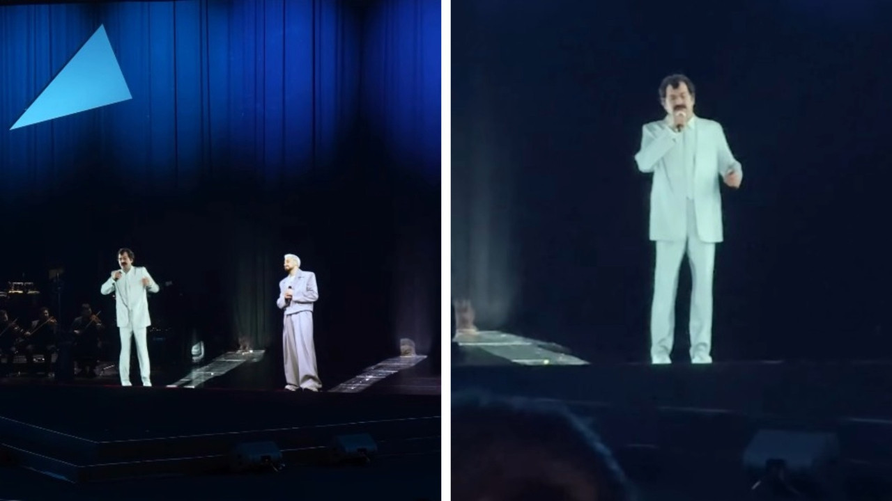 Hologram sürprizi! Sefo, Müslüm Gürses’le düet yaptı
