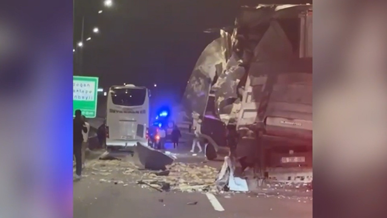 Kuzey Marmara'da yolcu otobüsü TIR!a çarptı: 10 yaralı