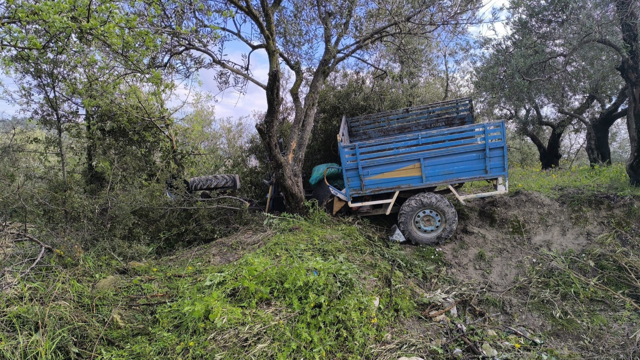 Patpat zeytinliğe uçtu: 1 ölü
