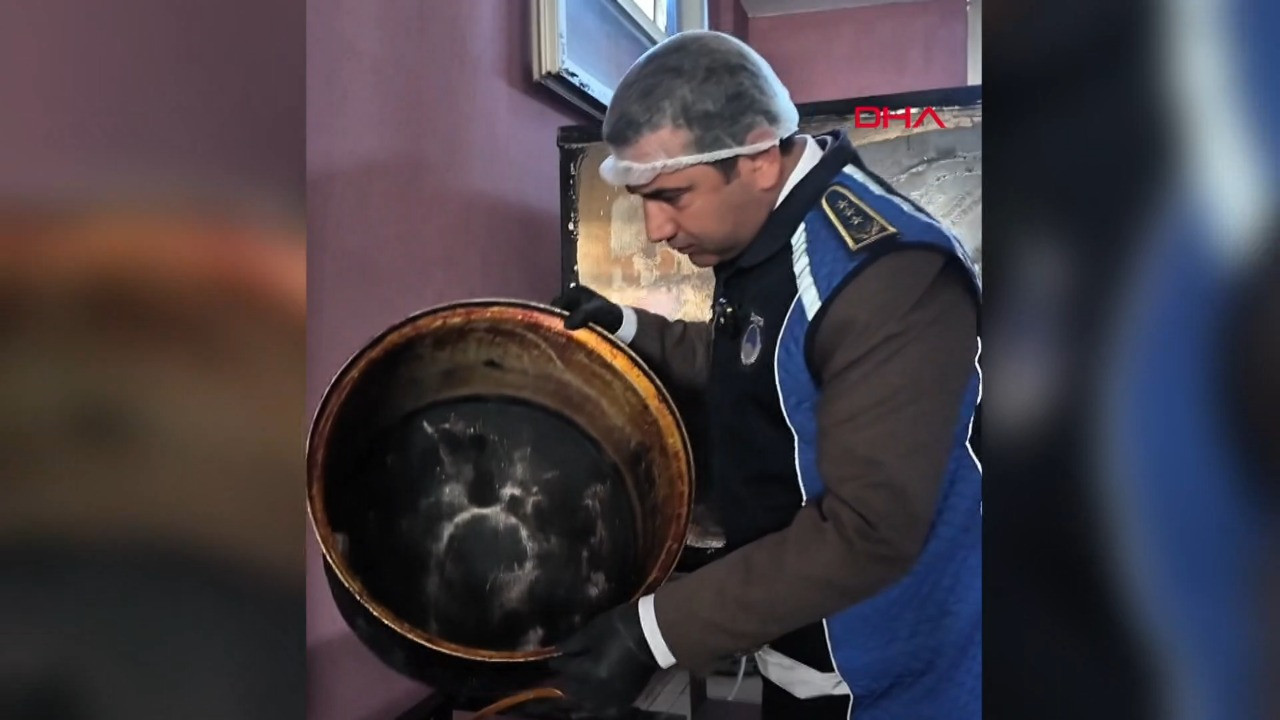 Denetimde ortaya çıktı… Yemek firmasında skandal görüntü