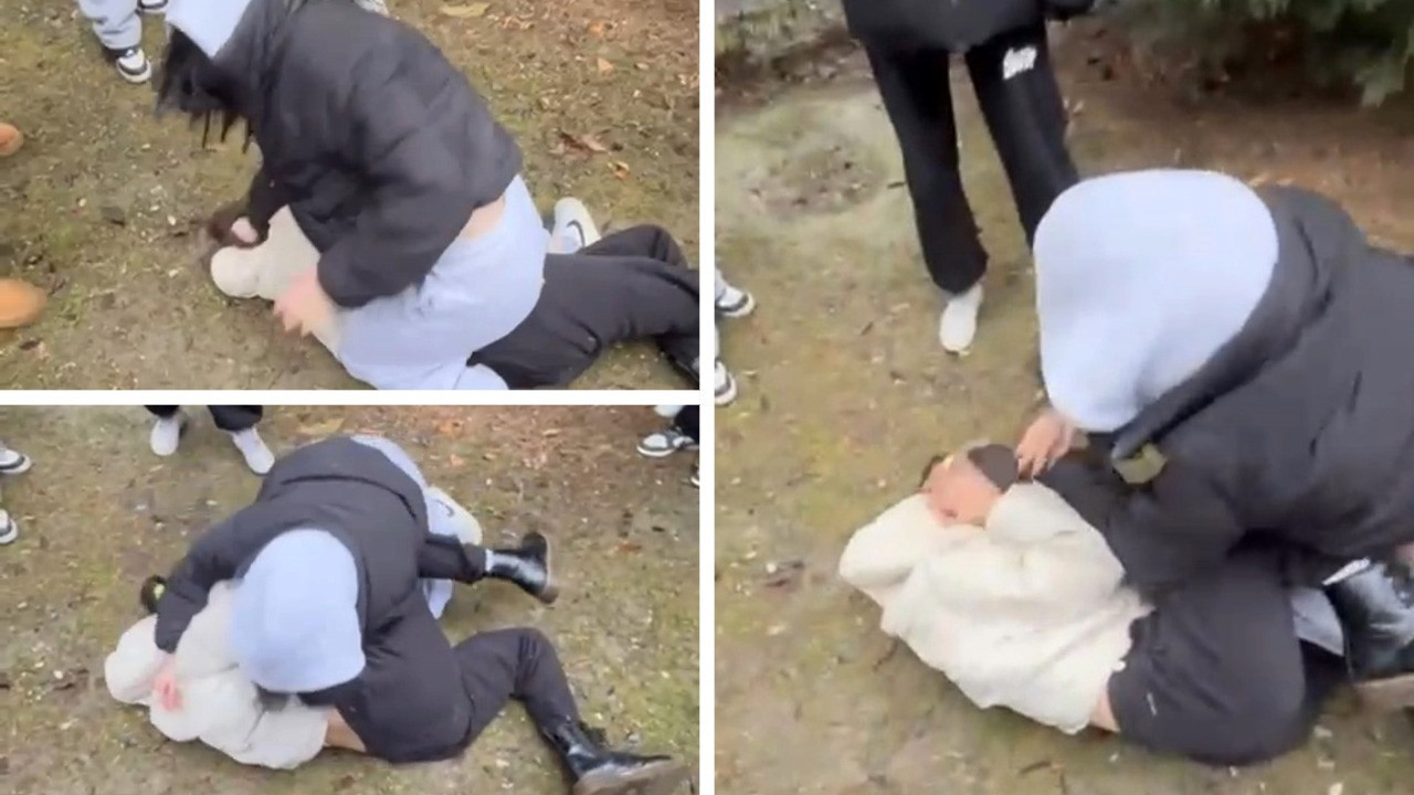 Lisede dehşet! Kız öğrenciyi acımasızca dövdüler