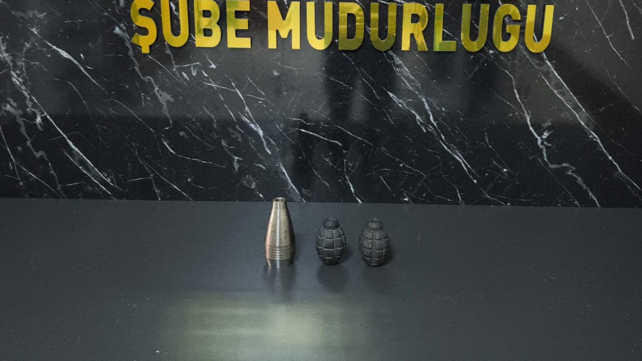 Uyuşturucu baskınında el bombası ve havan topu mermisi bulundu