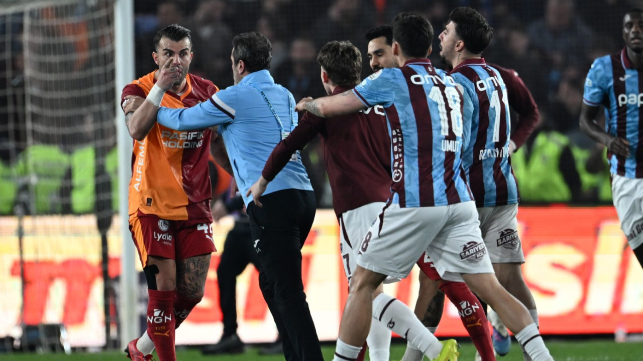 Trabzon'da maç sonu çıkan kavga koridorda devam etti