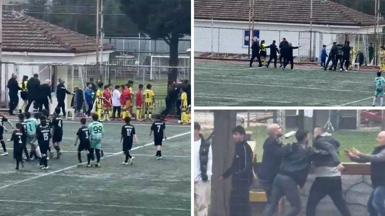 Kocaeli'de iğrenç görüntü: Kadın hakeme saldırmaya kalktı