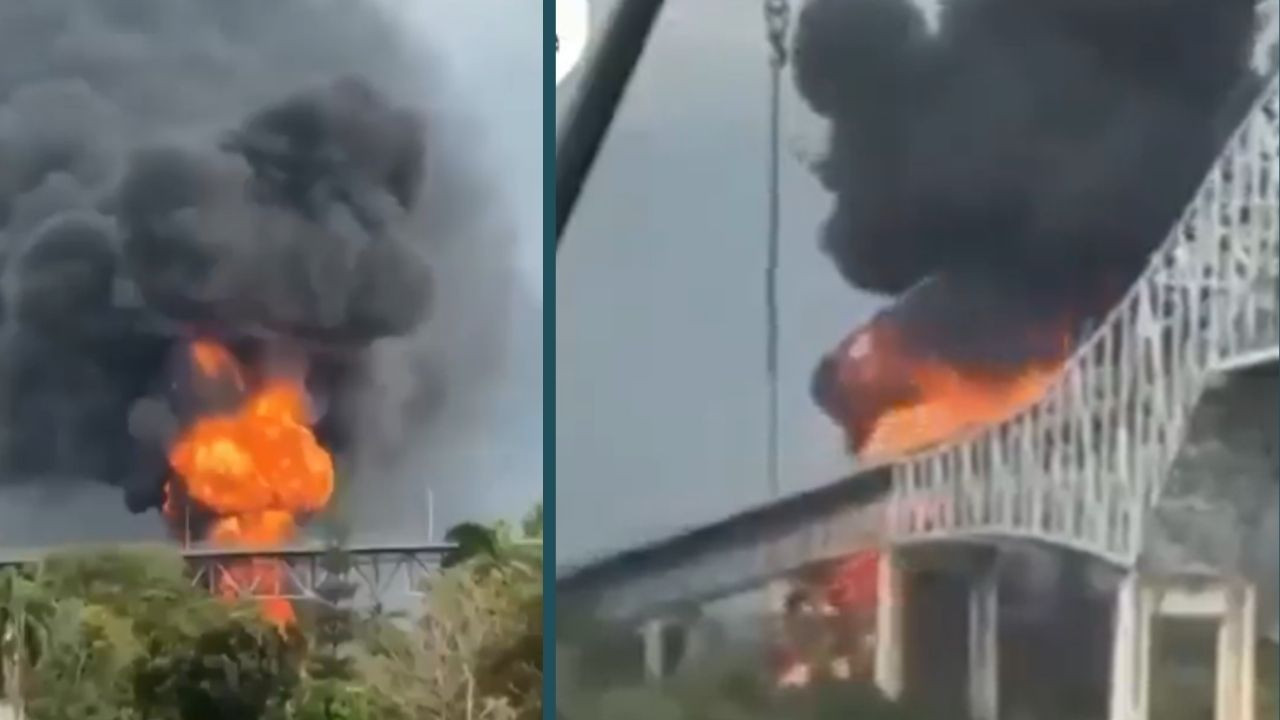 Amerika Köprüsü'nde yangın: Ölü ve yaralılar var