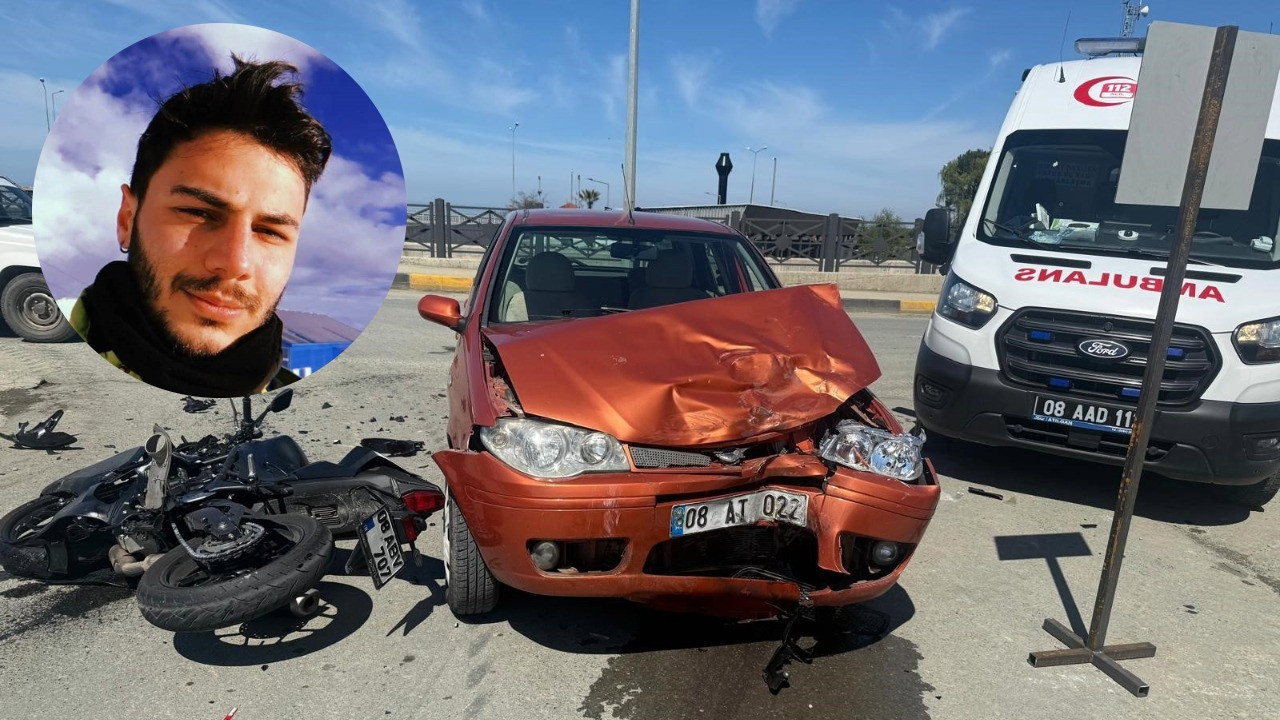 Feci kazada genç motosikletli öldü