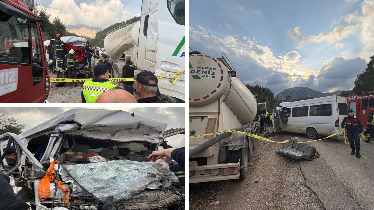 Minibüs ile beton mikseri çarpıştı: 7 ölü