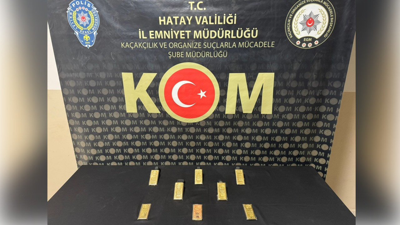 Sırt çantasından 8 kilo altın çıktı