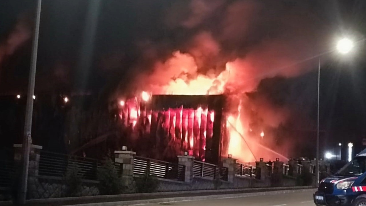 Ankara'da fabrika yangını