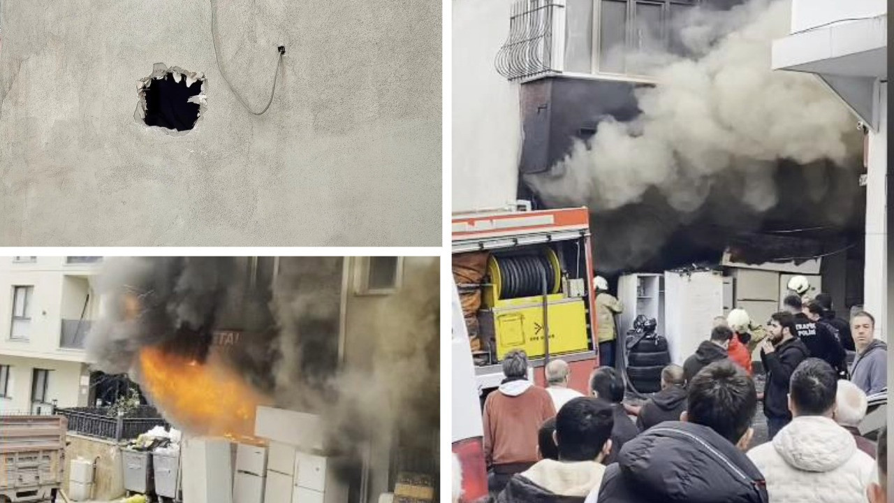 Hurdacıda korkutan yangın: Mahsur kalanlar duvarı delerek kurtuldu