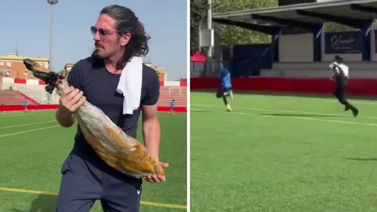 Skandal görüntü: Müslüman futbolcuları 'domuz yiyin' diyerek kovaladı