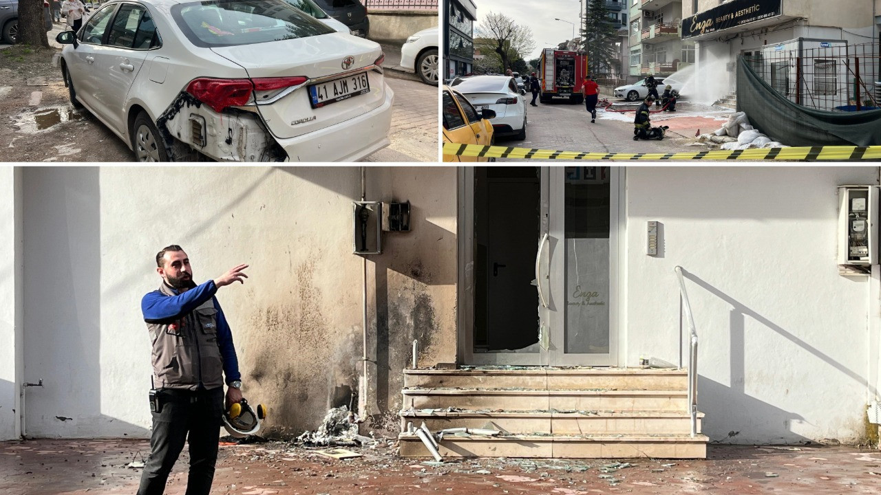 Korku dolu anlar! Doğal gaz kutusu patladı