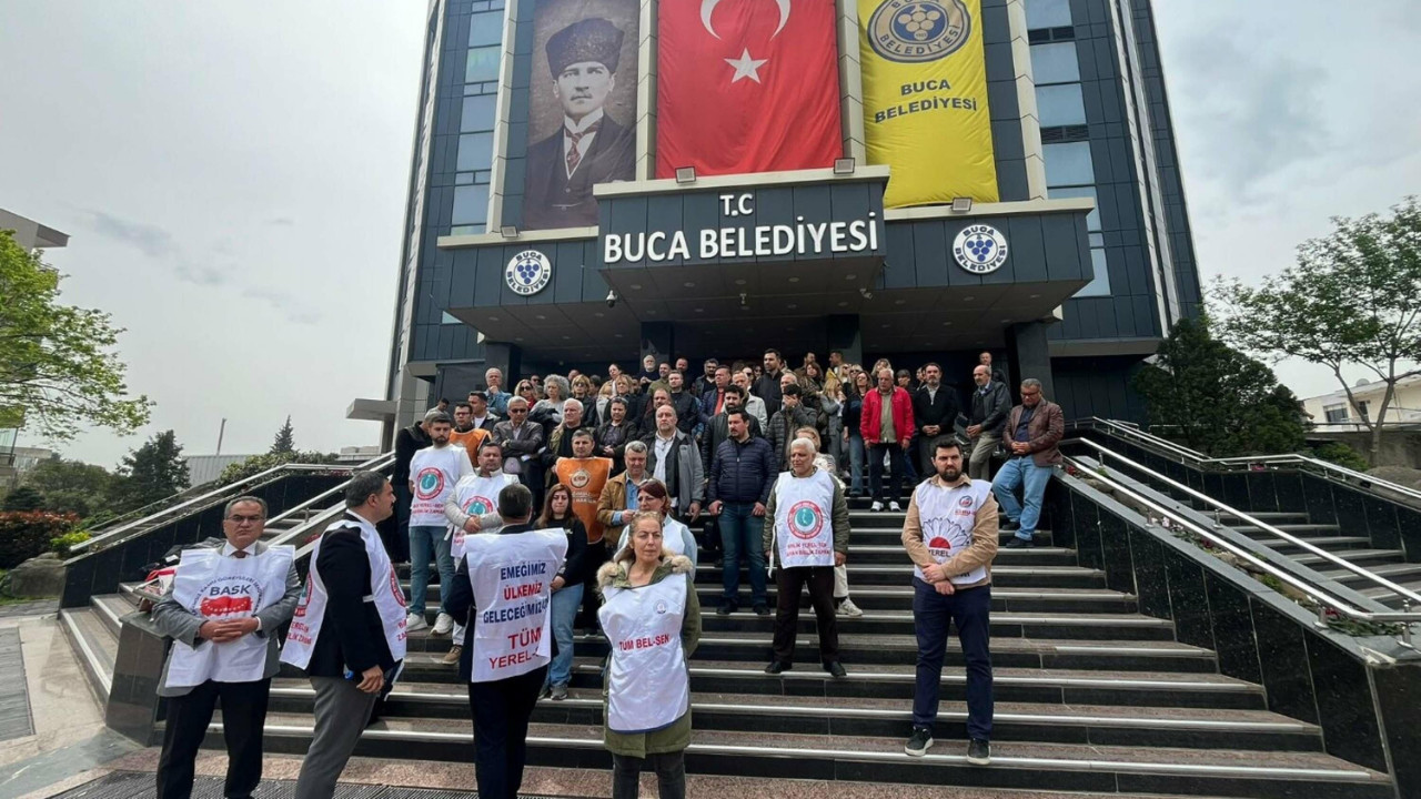 Buca Belediyesi'nde memurlar iş bıraktı