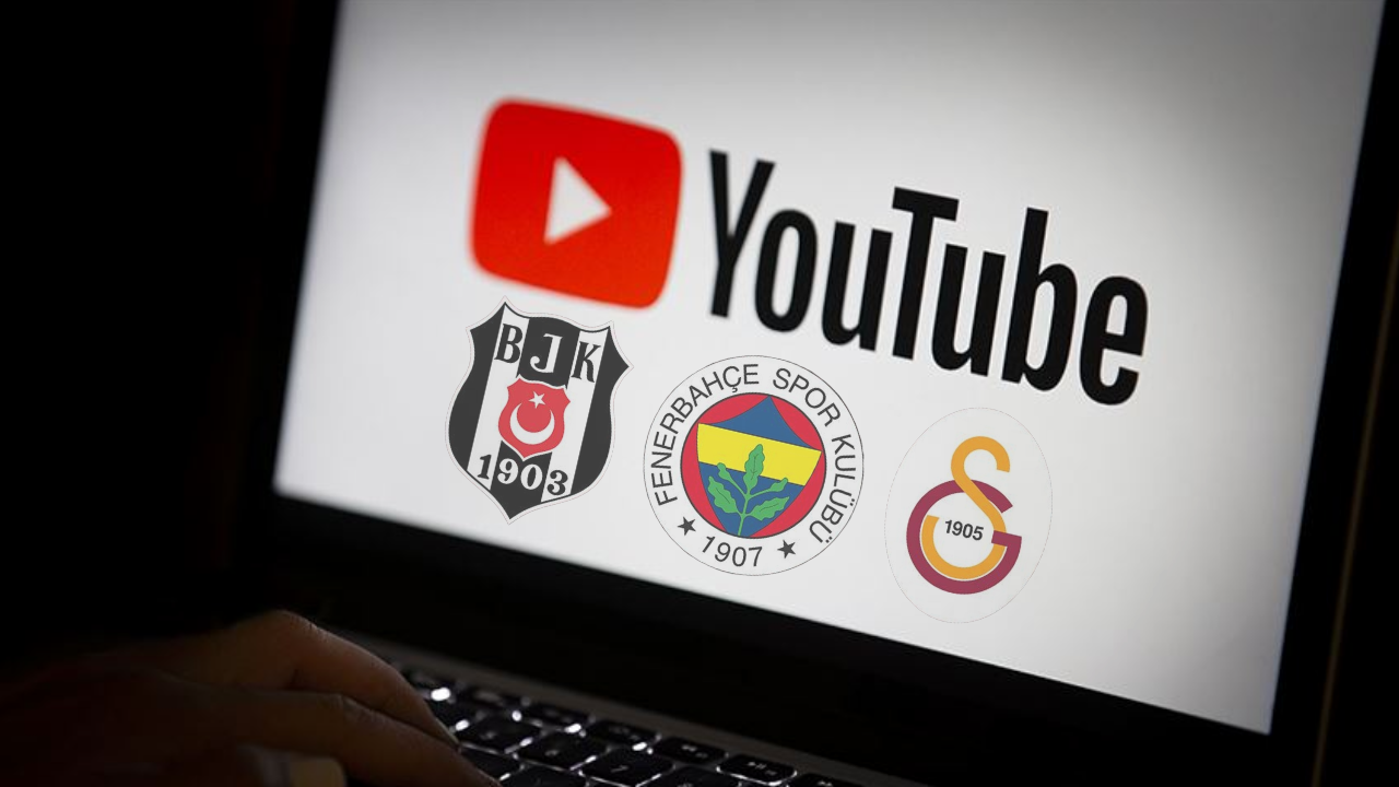 Galatasaray, Fenerbahçe ve Beşiktaş, YouTube'ta Avrupa'nın zirvesinde