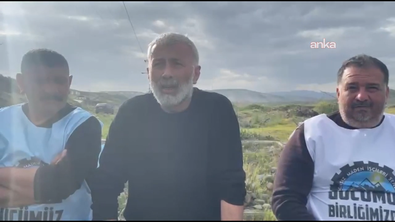 Cezaevinden çıktı, madenci yürüyüşüne katıldı