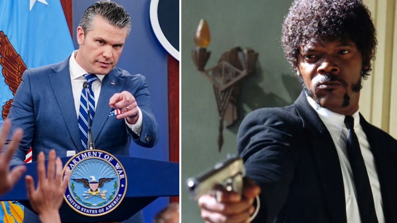 Pentagon'da ilginç anlar: Bakan dua diye film repliği okudu