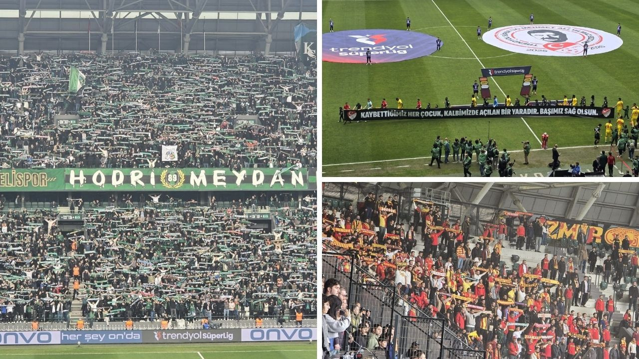 Kocaeli'de çocuklarımız unutulmadı: Tribünler sessiz