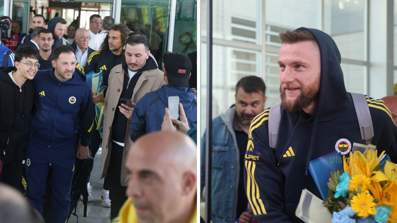 Fenerbahçe kafilesine Konya'da çiçekli karşılama