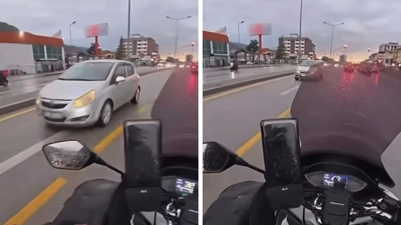 Ters yöne girince trafik altüst oldu