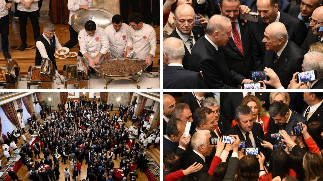 Meclis'teki 23 Nisan resepsiyonundan çarpıcı kareler