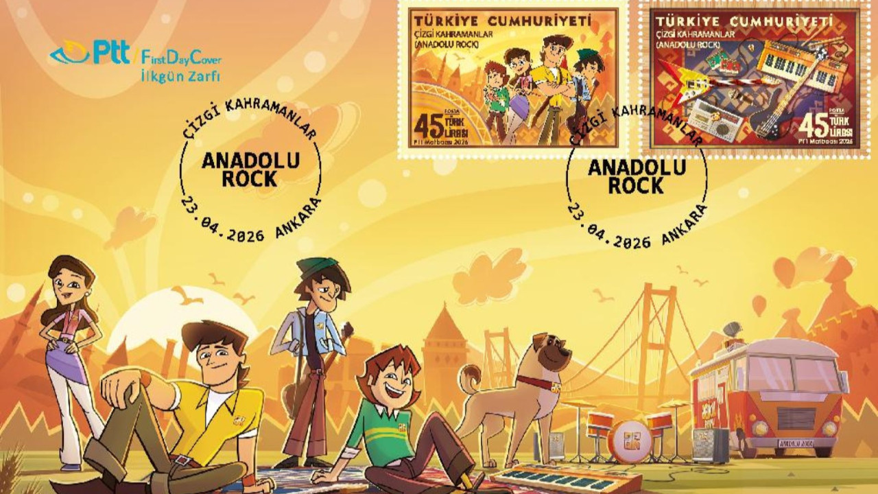 PTT’den “Çizgi Kahramanlar (Anadolu Rock)” temalı özel seri