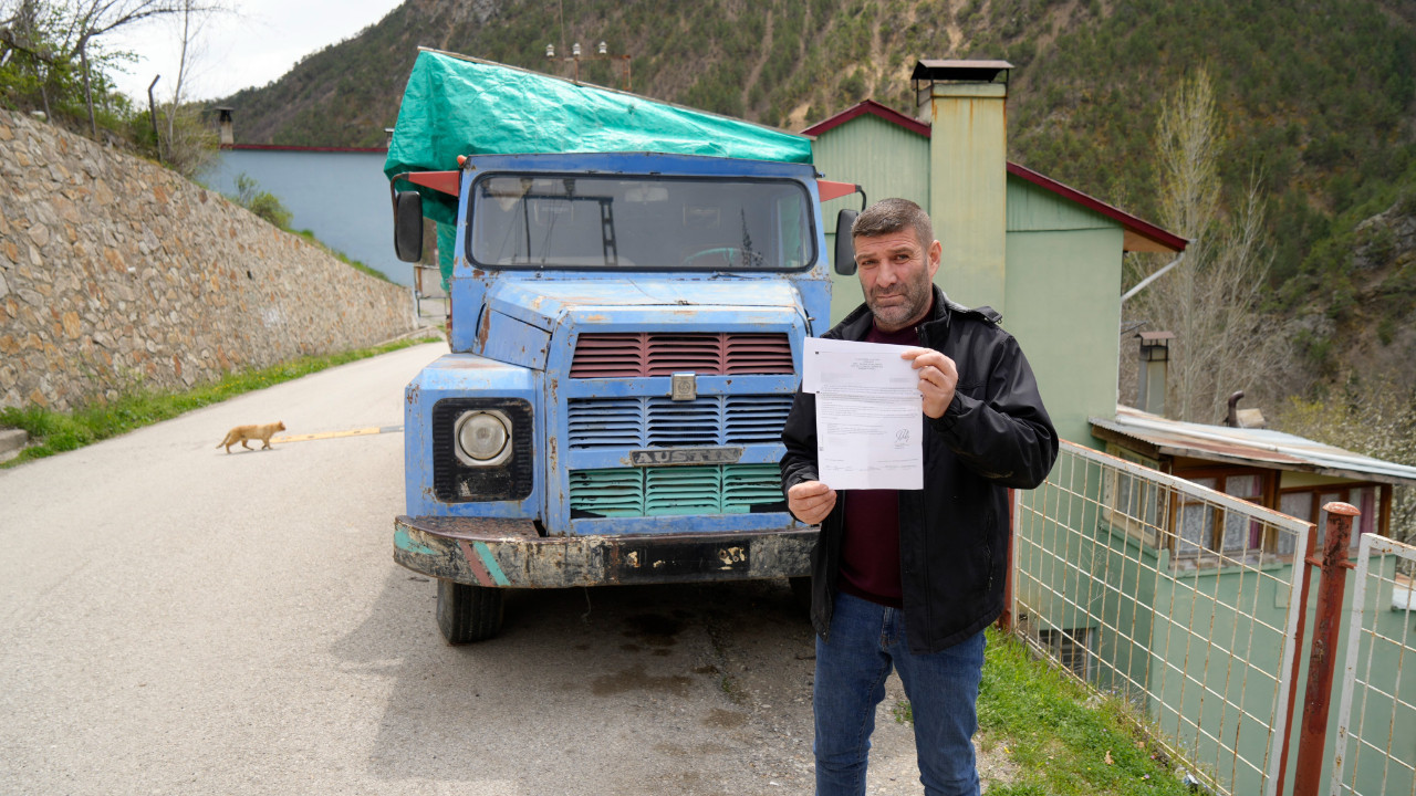 Yerinden oynamayan kamyona köprü cezası