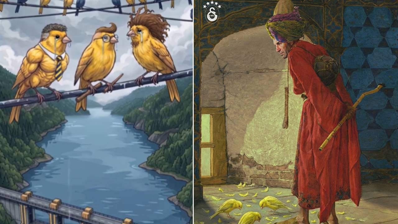 Galatasaray'dan Fenerbahçe'ye olay göndermeler: Kanarya terbiyecisi