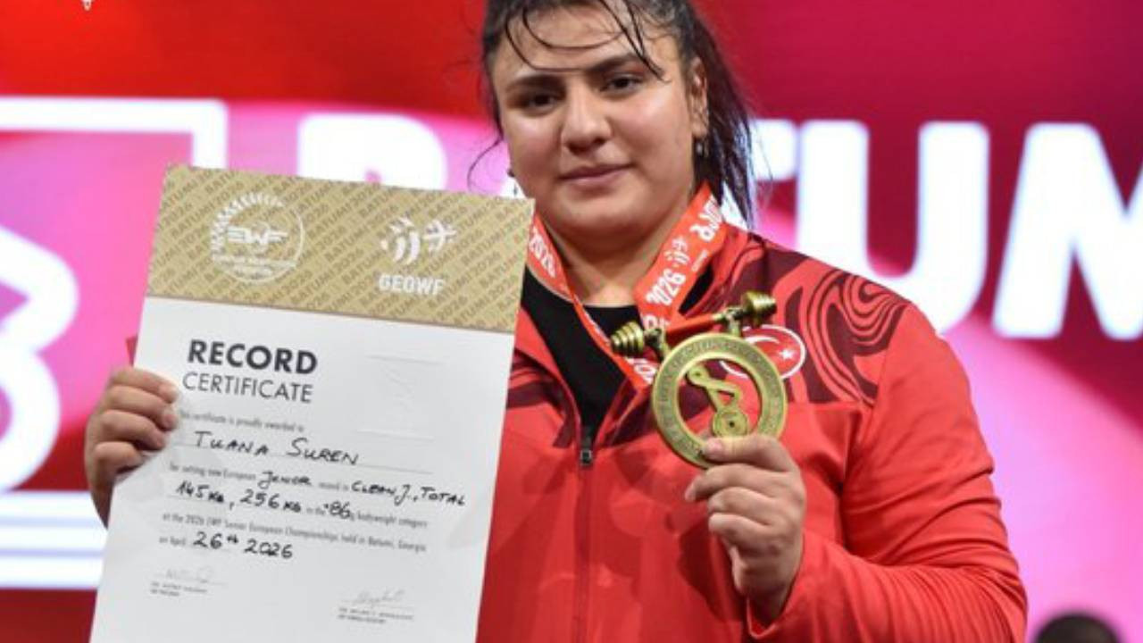 Tuana Süren rekor kırarak Avrupa üçüncüsü oldu