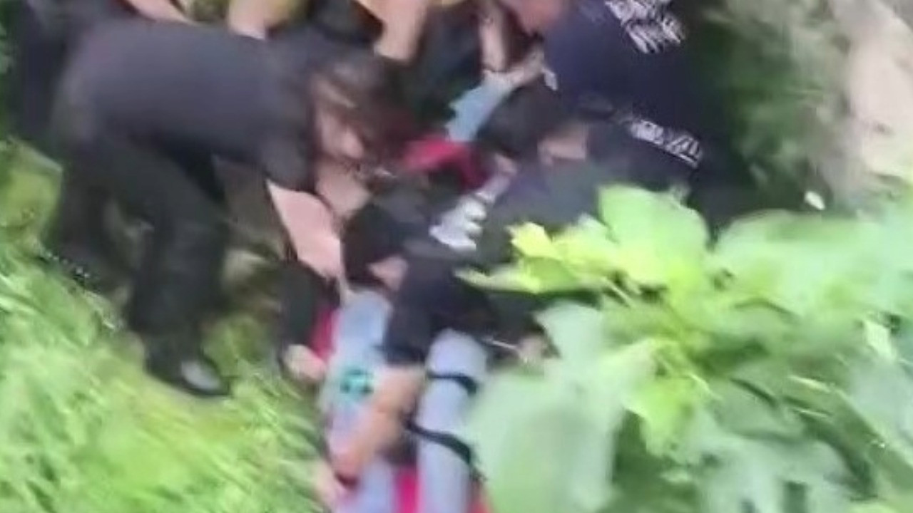 Sulama kanalında can verdi