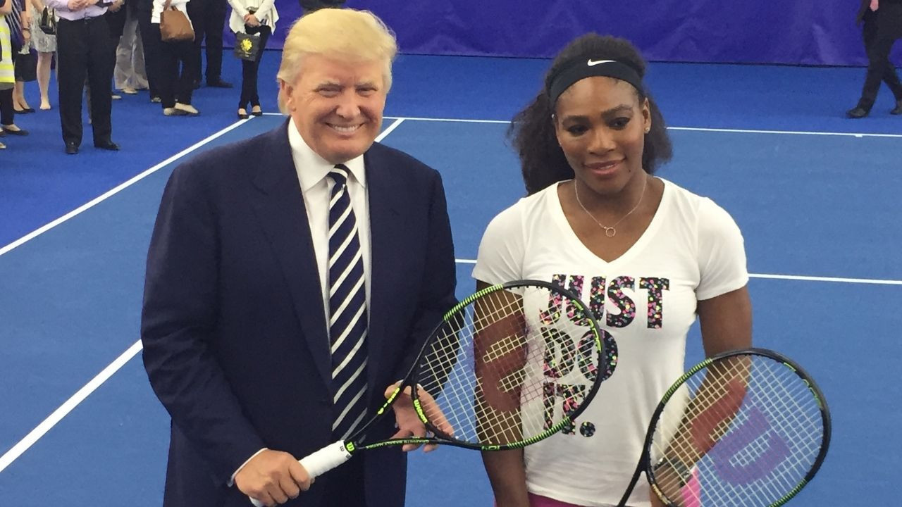 Trump, tenis efsanesiyle oynadığı görüntüleri paylaştı