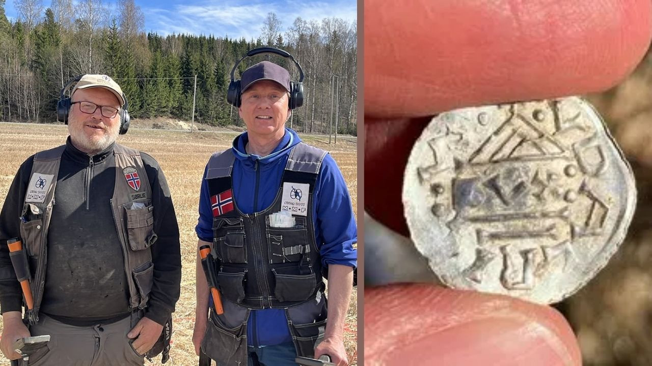 İki arkadaş dev Viking hazinesini buldu