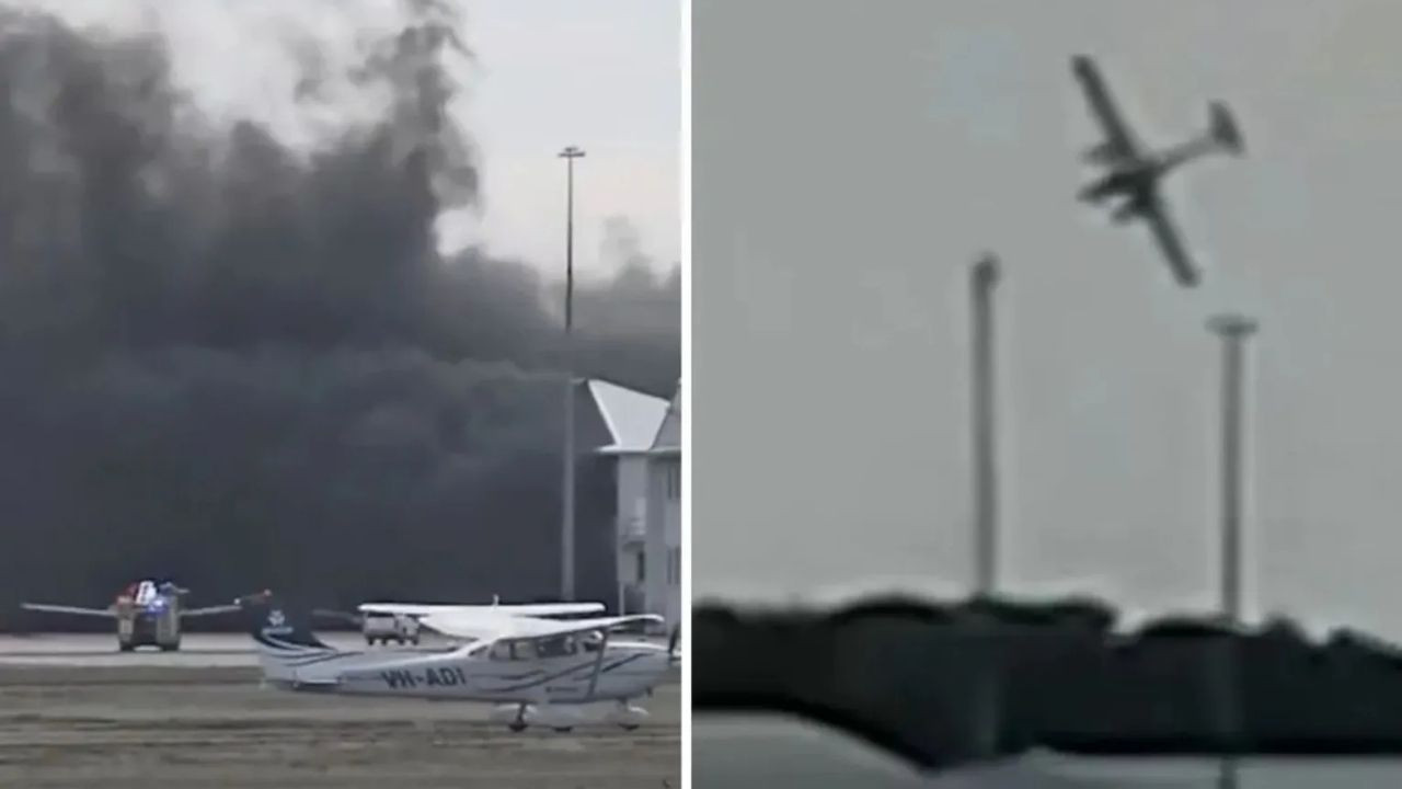 Uçak hangara çarptı: Ölü ve yaralılar var