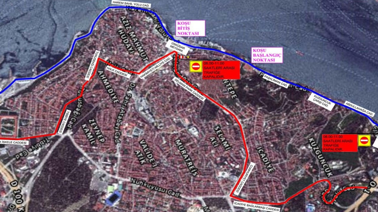 İstanbul'da yarın bu yollar trafiğe kapatılacak