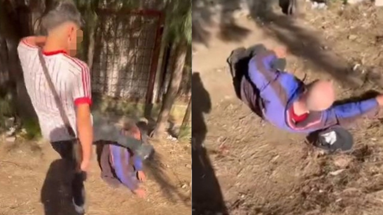 Yaşlı adama tekmeyle saldıran caniler tutuklandı