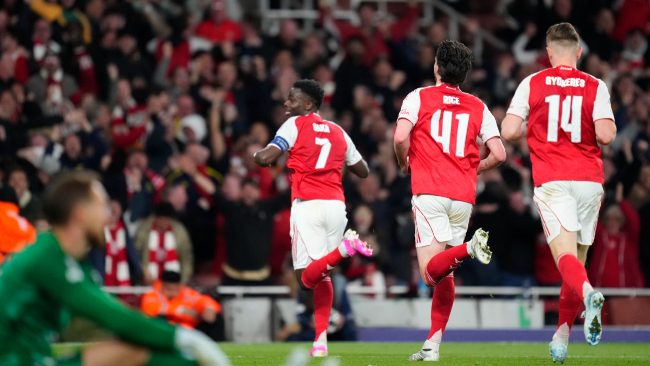 Şampiyonlar Ligi'nde ilk finalist Arsenal: 1-1'in rövanşında kazandılar