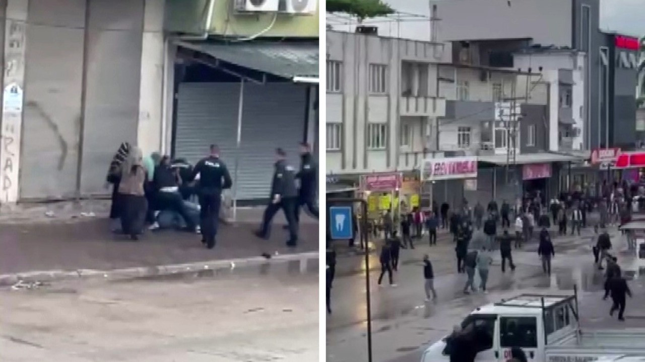 Sokak ortasındaki kavgayı ateş açarak ayırdılar