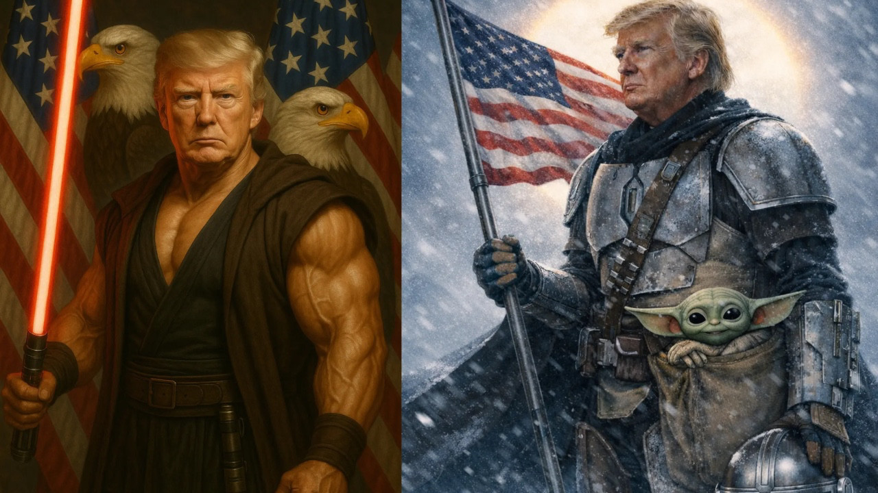Trump Yıldız Savaşları kahramanı oldu