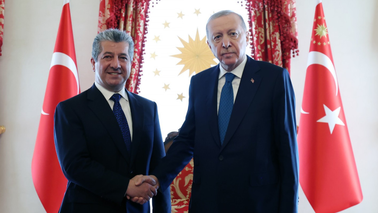 Erdoğan, Barzani'yi kabul etti