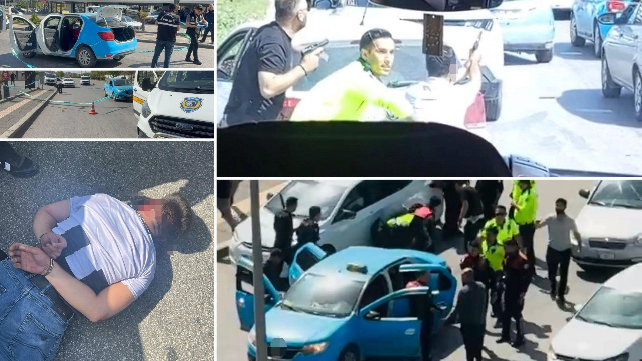 Kız arkadaşı ile birlikte taksiciyi rehin alıp, polisle çatıştı