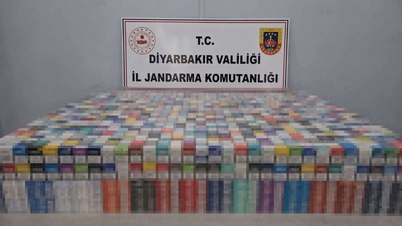 Diyarbakır’da operasyon: 40 bin paket kaçak sigara ele geçirildi