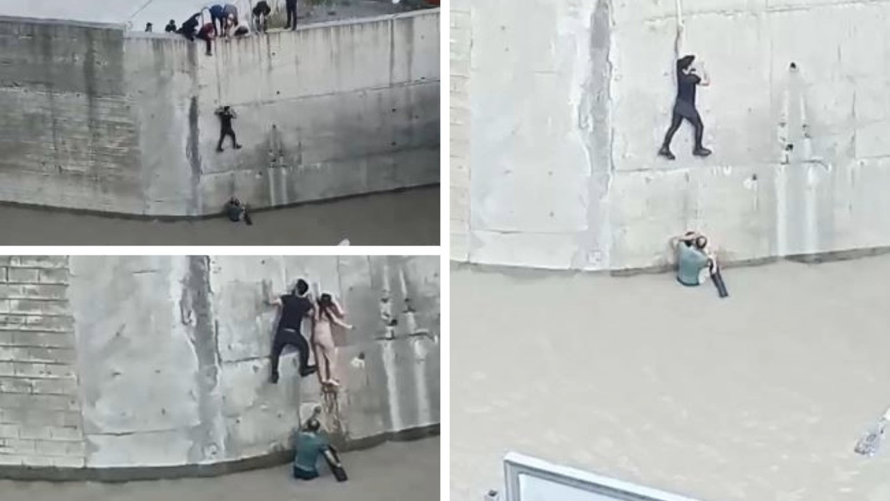 Zamanla yarıştılar: Vatandaşlar dereye düşen çocuk için seferber oldu