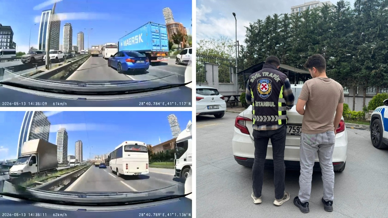 Trafikte makas atan sürücüye 96 bin lira ceza kesildi
