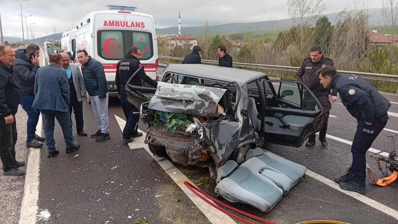 Çankırı'da feci kaza: 3 ölü, 5 yaralı